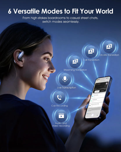 Headphones — JIJ AI earbuds with 170 languages and real-time translation