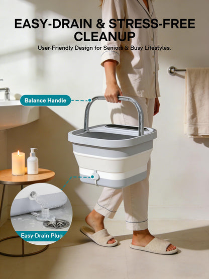 ALLJOY foot spa massager with heat and bubbles for relaxation and stress relief