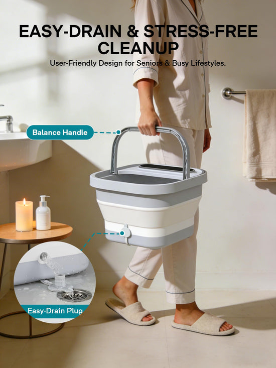 ALLJOY foot spa massager with heat and bubbles for relaxation and stress relief