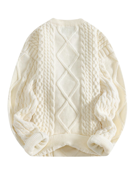 Aelfric Eden oversized knit sweater - unisex woven crewneck design