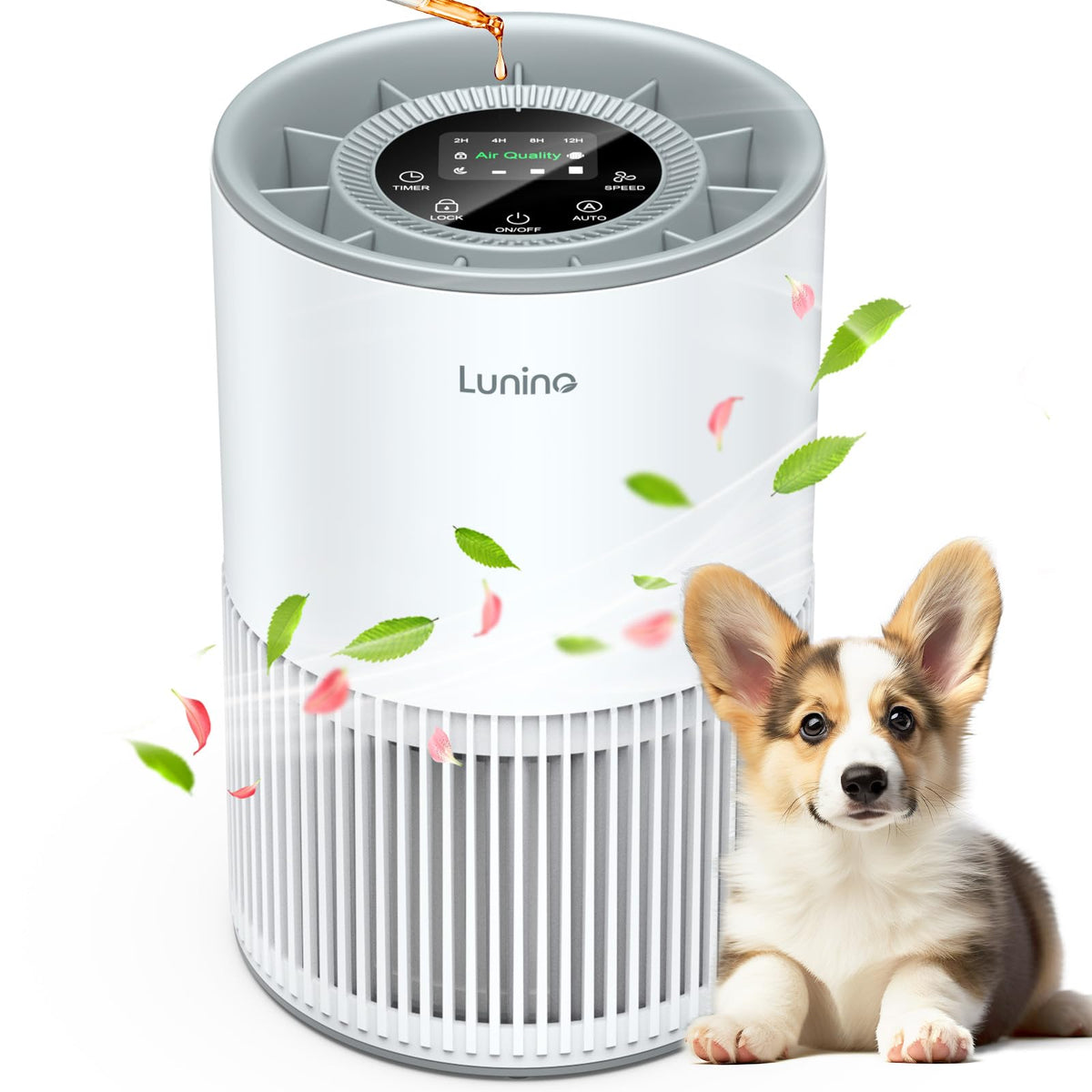 Air purifier — LUNINO H13 True HEPA with fragrance function and sleep mode
