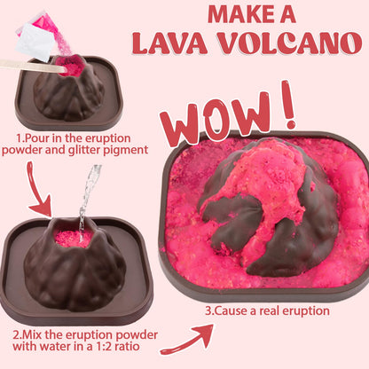 Science fundamentals kit — 24 pack erupting volcano with Valentine's cards and STEM projects