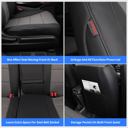 coverdream Highlander leather seat covers – luxury waterproof protection for Toyota Highlander SUV 2020-2026