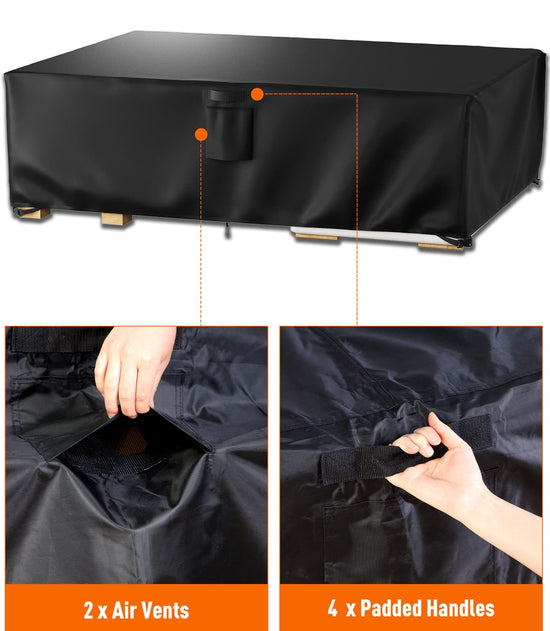 Storage cover — Waterproof outdoor furniture cover with heavy duty 600D material