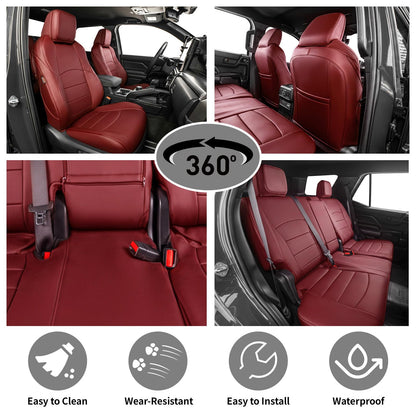EKR 4runner seat covers - waterproof leather for Toyota 4 Runner (burgundy)