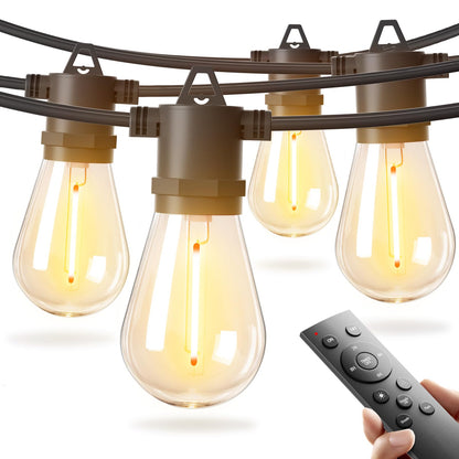 addlon string lights with LED bulbs