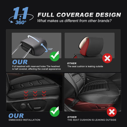 AOMSAZTO vehicle seat cover — Custom fit faux leather for Ford Fusion 2013-2020