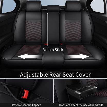 Vehicle seat cover — Nappa leather, waterproof, full set for 5 seats.