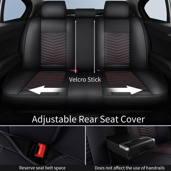 Vehicle seat cover — Nappa leather, waterproof, full set for 5 seats.