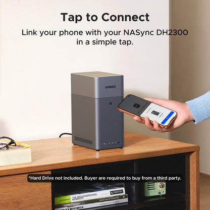 UGREEN NAS DH2300 desktop NAS with remote access and AI photo album support