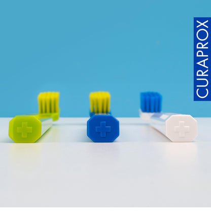 Curaprox CS 5460 ultra-soft toothbrush – gentle plaque removal, 3-pack, random colour