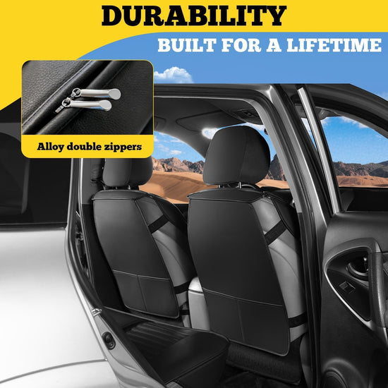 LINGVIDO vehicle seat cover — Faux Nappa leather, waterproof and airbag compatible