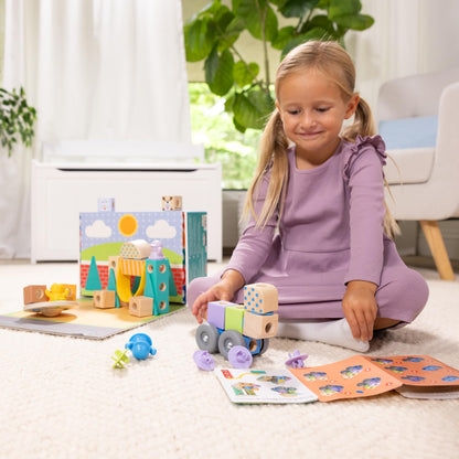 Melissa & Doug Blockables Town building blocks set for preschool kids (73 pieces)