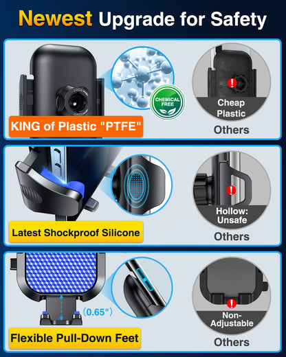 VANMASS portable electronic device mount — true military-grade suction and clip