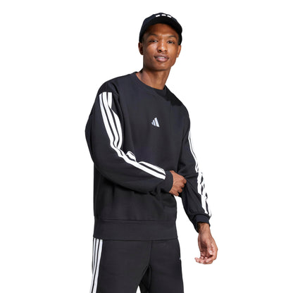 adidas sweatshirt — essentials fleece 3-stripes design