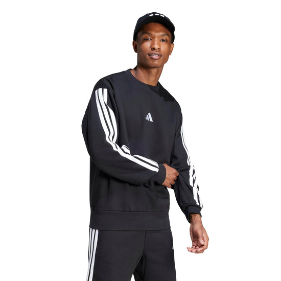 adidas sweatshirt — essentials fleece 3-stripes design