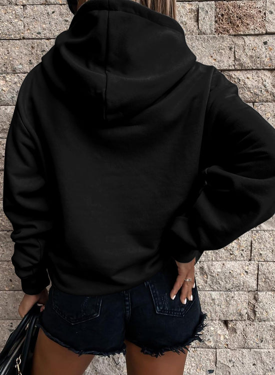 SWEATSHIRT — Women's casual lightweight pullover with pocket