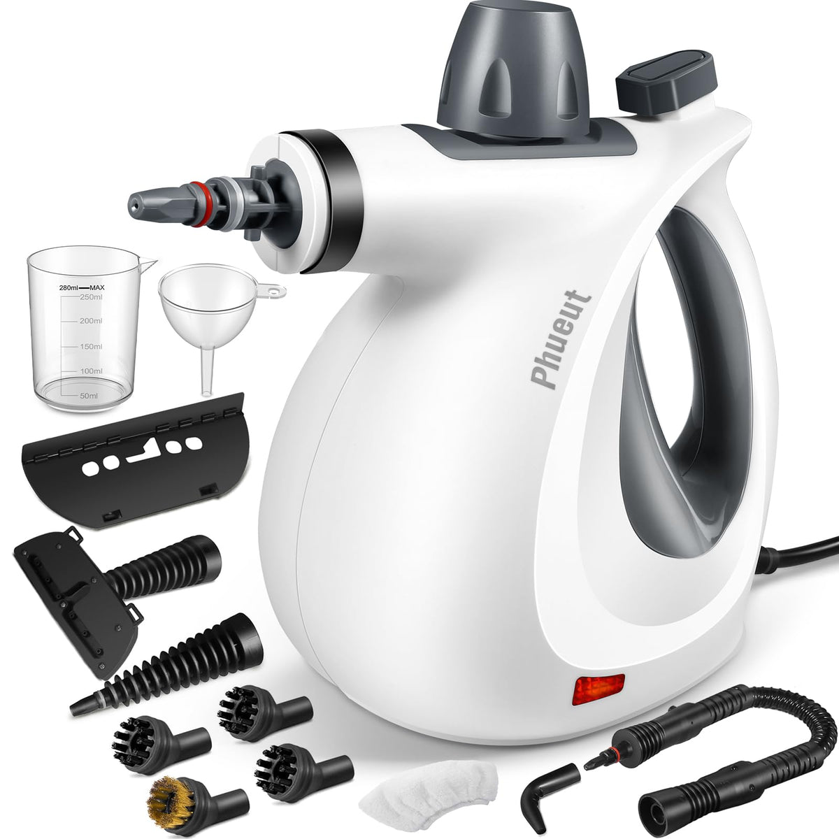 Steam cleaner — Handheld multi-surface with 12 accessories for home use