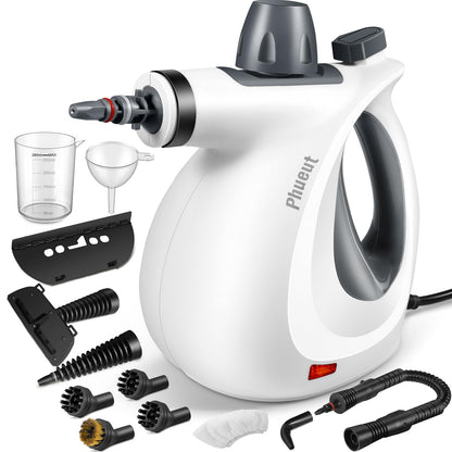 Steam cleaner — Handheld multi-surface with 12 accessories for home use