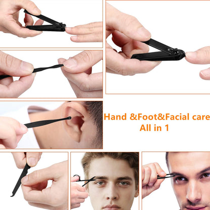 Nail clipper — professional manicure set with precision tools and storage case.