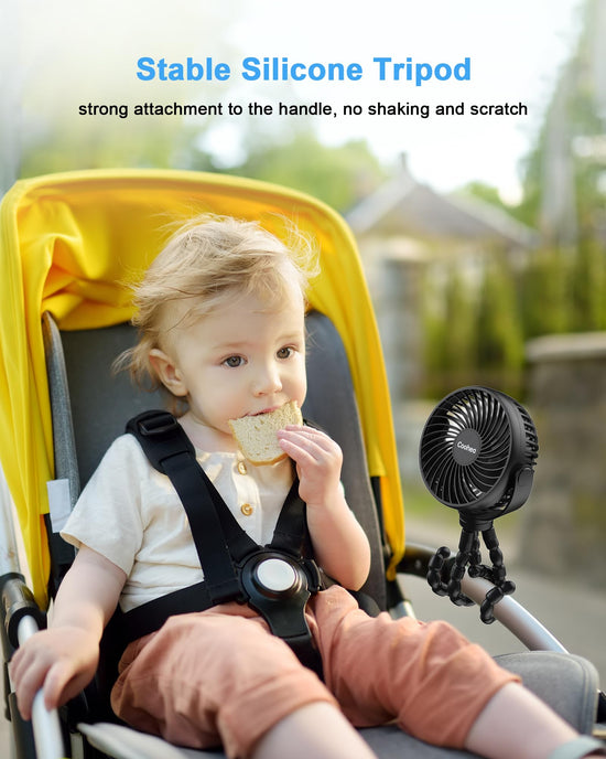 Coohea stroller fan — Portable clip-on fan for travel and outdoor use