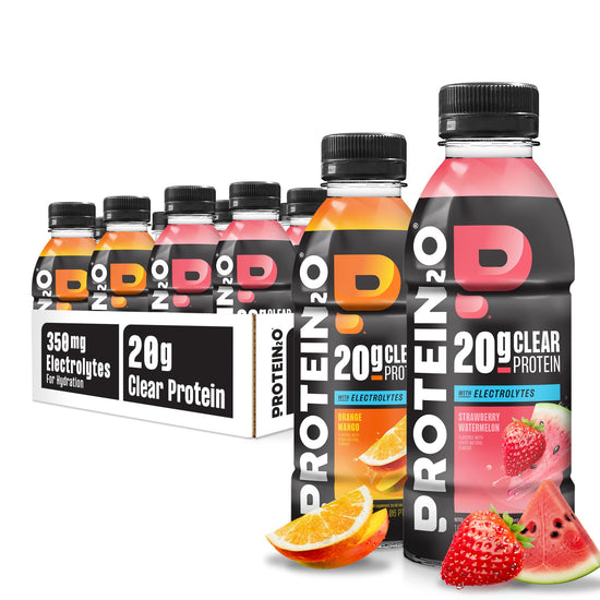 Protein2o protein drink — Liquid clear whey protein isolate with electrolytes, 20g protein, vitamins B5, B6, post-workout recovery