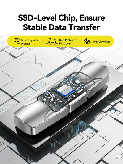 Flash drive — 1TB solid state with dual port compatibility for multiple devices