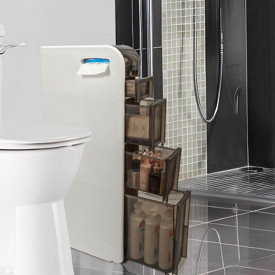 BAISRGS bathroom cabinet — mobile design for small spaces and no installation needed