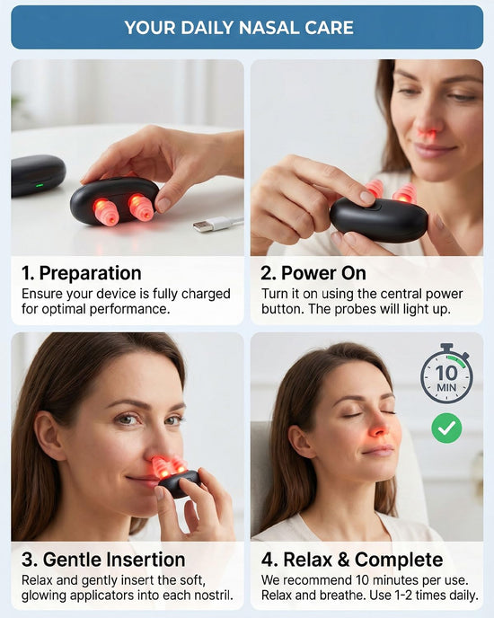 Sinuvox Nasal Relief, Sinuvox Therapy for Nasal Passages, Portable USB Rechargeable Nose Comfort Device, 10-Minute Daily Use (2)