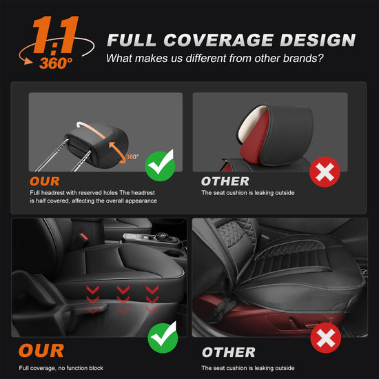 Vehicle seat cover — Custom fit faux leather waterproof for Ford Maverick 2022-2026