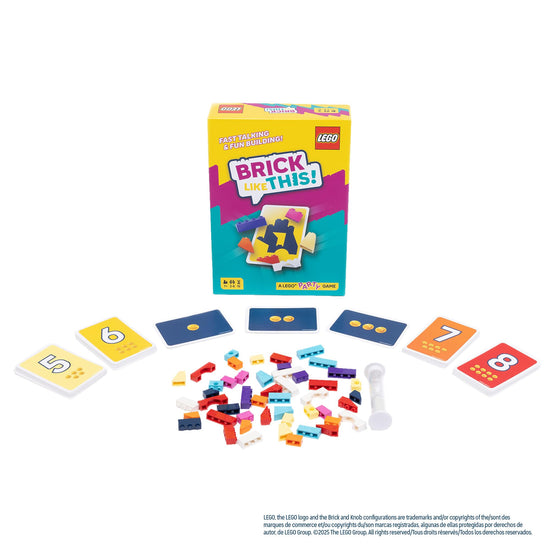 Board game — Asmodee Lego party game for 2-8 players, ages 7+ and 15 minutes playtime