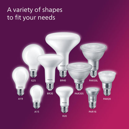 Philips LED A19 dimmable flicker free light bulbs