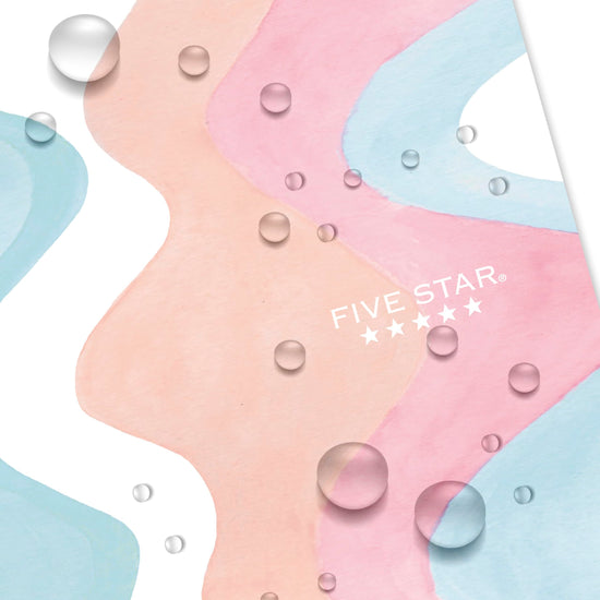 Five Star blank book — pastel doodles design with study app integration
