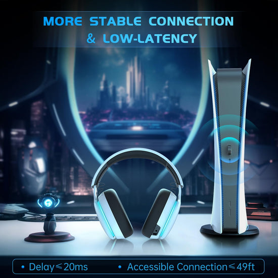 Gtheos wireless gaming headphones — 2.4GHz for PS5, PS4 and PC gaming