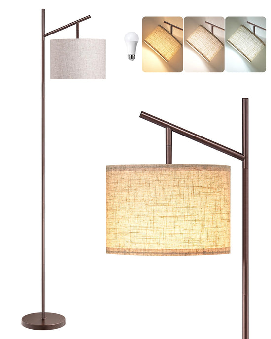 EDISHINE floor lamp — 64.7 minimalist design with adjustable shade and foot pedal switch