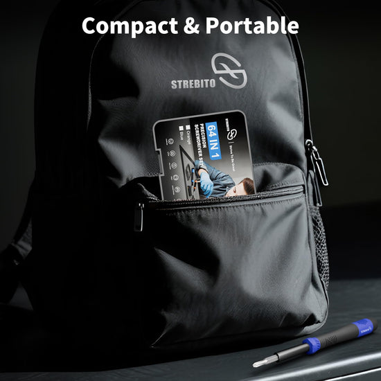 STREBITO screwdriver set — 64 in 1 precision small screwdriver kit for electronics