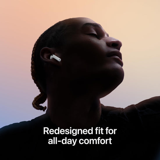 Apple AirPods 4 headphones — personalized spatial audio and sweat resistant