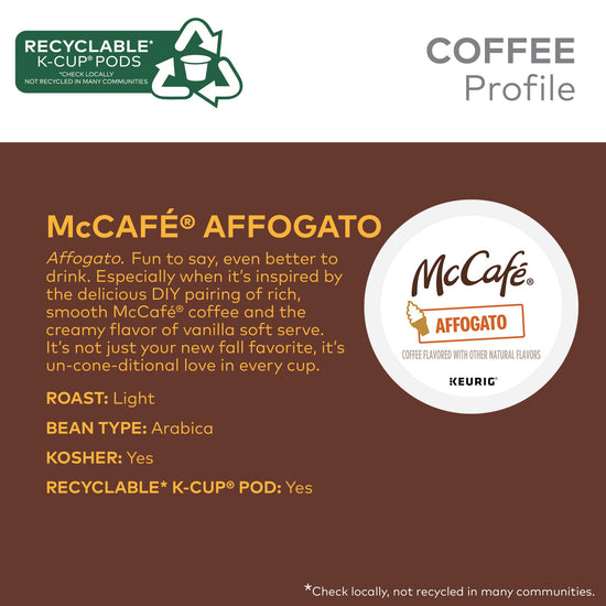 Mccafe coffee pods for Keurig machines