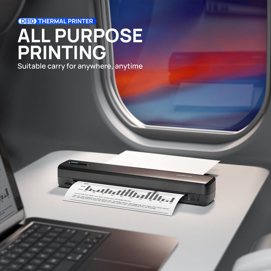 POLONO portable printer - wireless thermal printer for travel and mobile use
