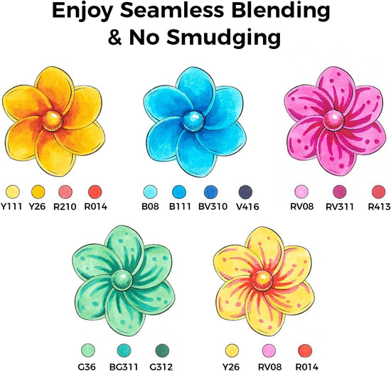 Ohuhu marking pen — double tipped with refillable alcohol-based ink, 120 colors