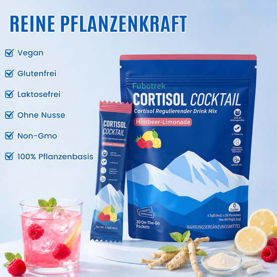 Jello Cortisol Cocktail Pulver, 20 Stücks Cortisol Senken zum Abnehmen