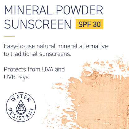 Brush On Block SPF 30 mineral powder sunscreen — refillable and reef friendly