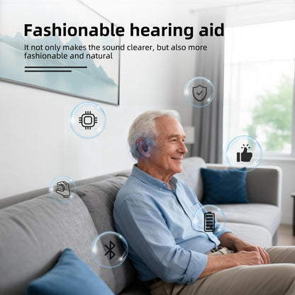 RlsitKee Hearing Aids, Hearing Aids for Seniors, Hearing Amplifiers with Mirror, Hearing Aid with Volume Adjustable and Noise Reduction for Hearing Loss, Rechargeable Hearing Aid with Charging Case
