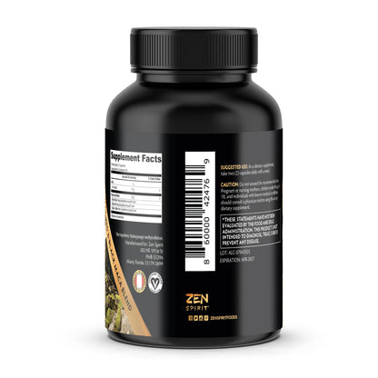 Zen Spirit Maca Root Capsules for Women & Men - Black Red Yellow - Gelatinized maca Powder Blend, 180 Pills 500mg per Vegan Capsule, Non-GMO, Gluten-Free Dietary Supplement, 90-Day Supply