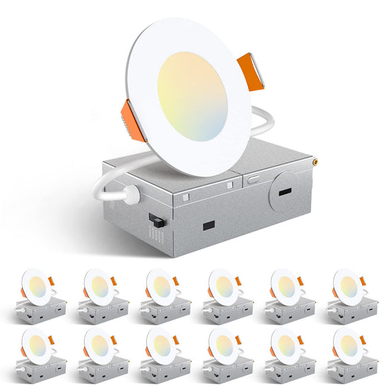 Light fixture — Amico LED slim canless recessed lighting 12 pack