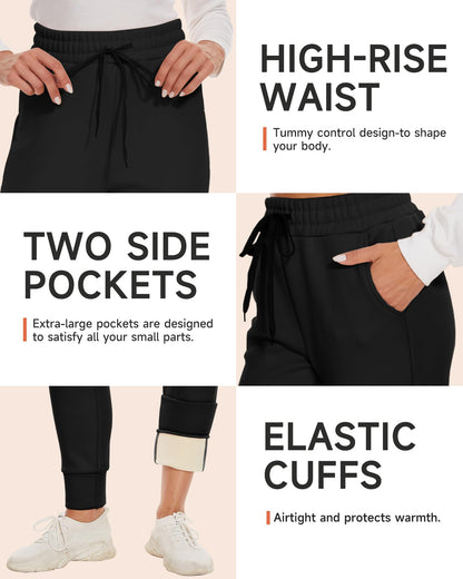 GAYHAY sweatpants — fleece lined joggers with pockets for women