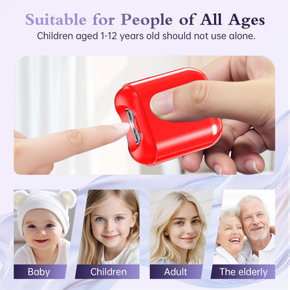 Electric nail clipper - rechargeable with LED light and 2-speed settings.