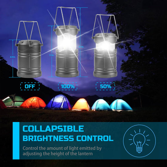 Lichamp LED camping lantern — portable battery powered light for emergencies