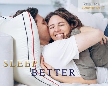 Bedufsar pillows — firm and supportive gusseted design for side and back sleepers