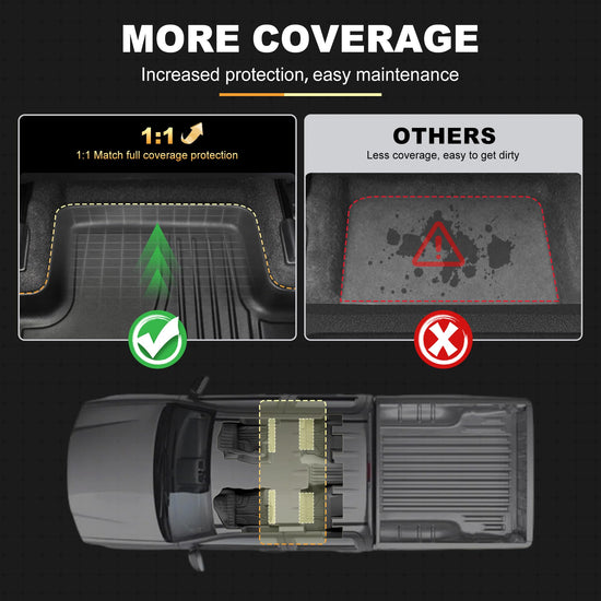 Vehicle mat — All weather floor mats for 1999-2006 Chevy Silverado and GMC Sierra crew cab